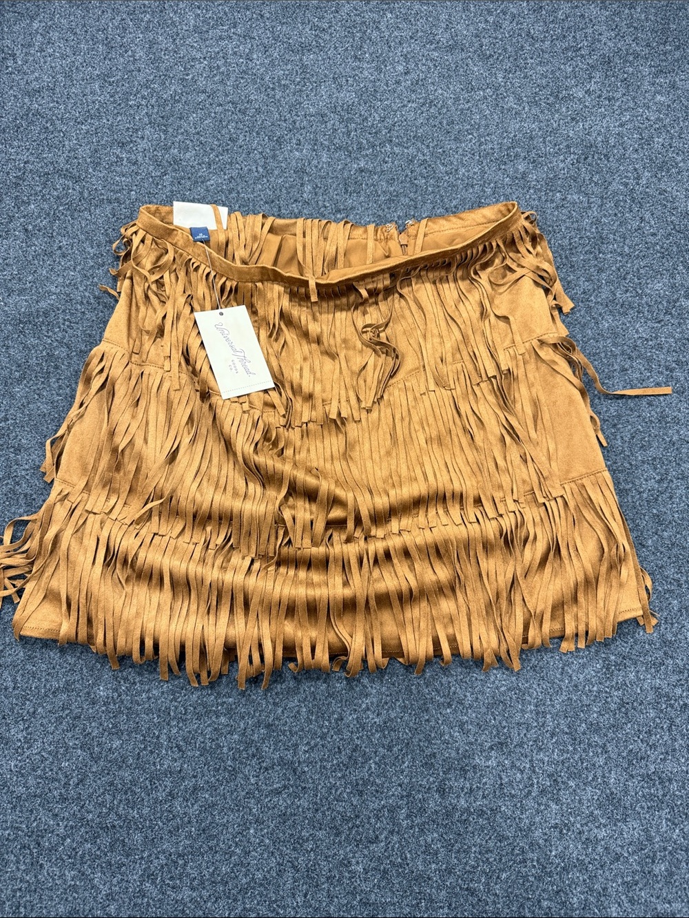 Universal Thread Golden Tan Fringe Mini Skirt